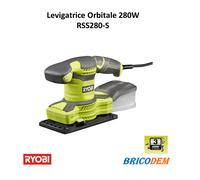 RYOBI RSS280-S LEVIGATRICE SMERIGLIATRICE ORBITALE ELETTRICA LEGNO 280W 93X185MM