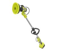 Ryobi RWTS18-0 Spazzola Telescopica con Risciaquo 18V ONE+, Batteria non inclusa, Asta Telescopica da 1.4m, Durata Fino a 167 Minuti, Testina Girevole in 6 Posizioni