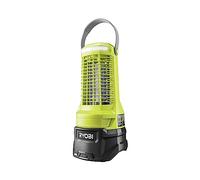 Ryobi RY18BZA-0, Lanterna Insetticida a batteria 18V, per Mosche, Zanzare e Grandi Insetti, Ampio Raggio di Copertura, Luce LED e Porta USB Integrate, Solo Corpo, Batteria e Caricabatteria non Inclusi