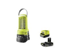 Ryobi RY18BZA-0 Lanterna Insetticida Batteria 18V LED USB UV 365nm Kit 2.5 Ah