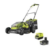 Ryobi RY18LM37A-150 Rasaerba Batteria 18V ONE+ 37cm 20-70mm 45 Lt 1x5.0 Ah