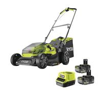 Ryobi RY18LM37A-250 Rasaerba Batteria 18V ONE+ 37cm 20-70mm 45 Lt 2x5.0 Ah