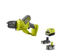 Ryobi RY18PSX10A-0 Elettrosega Potatura Batteria 18V ONE+ 10cm 6m/s (2.0+4.0) Ah