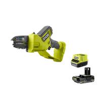 Ryobi RY18PSX10A-0 Elettrosega Potatura Batteria 18V ONE+ 10cm 6m/s Kit 2.5 Ah