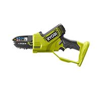 Ryobi RY18PSX10A-0 Sega Potatrice Brushless 10 cm 18 V ONE+, Leggera 1,13 kg, Velocità 6 m/s, Tensione Catena Tool-Free, Solo Corpo Macchina