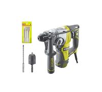 RYOBI SDSPLUS 800W Pacchetto punzone a scalpello - 4 modalità - RSDS800-KC - Kit 3 scalpelli SDS+ RIOBY 1 punto - 1 pia