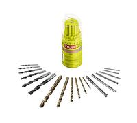 Ryobi Set trapani RAK18DMIX – Kit 18 punte per legno muro metallo