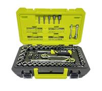 RYOBI Set di attrezzi meccanici da 97 pezzi da 1/4" e 3/8" - 6 punti