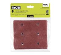 RYOBI Set di carta abrasiva per levigatrice da 1/4 fogli (A19901)