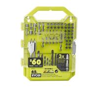 RYOBI Set di punte per cacciavite e avvitatore a percussione (65 pezzi) A986501