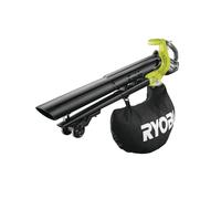 Ryobi Soffiatore Aspiratore Brushless a Batteria 18V ONE+, Aspiratore e Soffiatore 2-in-1, con Lame Metalliche Tritura Foglie, Sacco di Raccolta Incluso, Batteria Non Inclusa, OBV18