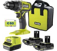 RYOBI Trapano a percussione 18V RPD18BL1 RPD18BL1-2C20S + BUONO SHOPPING 60 EURO