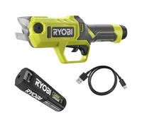 RYOBI Troncarami a batteria da 4 V RY4SCA-120, con batteria da 2,0 Ah e cavo di ricarica USB-C