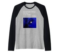 Ryokan Ryokwan Haiku Poesia Ladro lasciato dietro la finestra della luna Maglia con Maniche Raglan