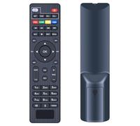 RYQIF Telecomando di ricambio adatto per Digital Terrestre 2024 DVB-T2 per Dcolor Full HD Scart TV Stick Ricever and DVB-T2 Full HD 1080P Decoder