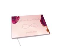 RYQZHHY Guest Book Matrimonio Libro degli Ospiti di Matrimonio in Acrilico con Tema d'Amore | Utilizzato For La Registrazione Di Messaggi Di Festa E L'archiviazione Di Foto Di Matrimoni(Rose Gold)