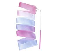 RYQZHHY Nastri da Ballo Nastri da Danza Arcobaleno 2 m for Ragazze, for Ginnastica Artistica, Balletto, Bacchette Ballo, Streamer, Allenamento Sportivo(Color 2)