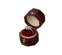 RYQZHHY Portagioie Per Anelli Scatola for anelli, squisita moda, gioielli di alta gamma, accessori for riprese, luce, lusso, fidanzamento, vintage, portatile, mini(Color 14)