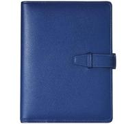 RYRYR Quaderno in pelle PU vintage, diario retrò, raccoglitore for quaderno A5 in ricaricabile con 6 anelli for carta di riempimento, blocco note copertina for personale(Blue)