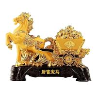 RYRYR Statua Portafortuna Feng Shui, Ornamenti Cinesi, Statua della prosperità, Cavallo dello Zodiaco, Decorazione for la casa, attira ricchezza e buona Fortuna, Decorazione