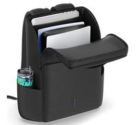 Rysker Zaino per Console PS5/Slim/Pro, Custodia PS5 con Protezione Completa per PS 5, Borsa PS5 di Grande Capacità per Doppio Controller, PS Portal, Laptop, Zaino PS 5 con 3 Tasche per Cavi, Nero