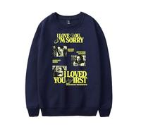 RYSXJLX Gracie Abrams I Love You I'm Sorry Girocollo The Secret of Us Tour Merch Unisex Retro Classico Manica Lunga (L, navy), Marina Militare, L