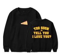 RYSXJLX Gracie Abrams Merch Risk Girocollo Donna Uomo Retro Classico Felpa a Manica Lunga, Nero , XS