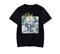 RYSXJLX Gracie Abrams Merch Risk The Secret of Us Album T-Shirt Donna Uomo Moda Casual Manica Corta Tee, Nero , L