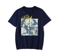 RYSXJLX Gracie Abrams Merch Risk The Secret of Us Album T-Shirt Donna Uomo Moda Casual Manica Corta Tee, Marina Militare, XS