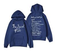RYSXJLX Gracie Abrams Merch The Secret of Us Tour Felpa con cappuccio unisex retrò moda classica felpa a maniche lunghe, Marina Militare, L