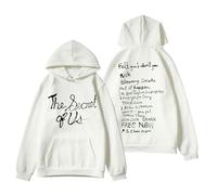 RYSXJLX Gracie Abrams Merch The Secret of Us Tour Felpa con cappuccio unisex retrò moda classica felpa a maniche lunghe, bianco, M