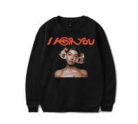 RYSXJLX Peggy Gou I Hear You - Maglia girocollo 2024 New Album Unisex New Retro Classic Felpa a maniche lunghe, Nero , XXL