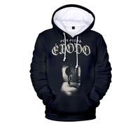 RYSXJLX Peso Pluma Exodo Tour 2024 Felpa con cappuccio unisex casual alla moda retrò classica a maniche lunghe, Nero , M