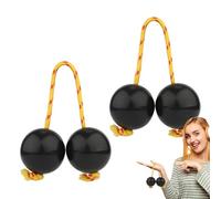 Rythme Africain Shaker - Strumento a sonagli a percussione, design della zucca a doppia palla | Strumento musicale portatile utilizzato durante la pratica del ritmo africano o le esibizioni culturali