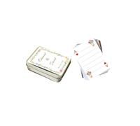 RYTTGOP Alternativa al libro degli ospiti floreale personalizzata, carte da gioco personalizzate, carte da gioco per matrimoni in elegante scatola portaoggetti, carte per scrivere un messaggio, poker