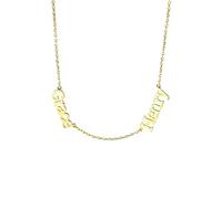 RYTTGOP Collana con tre nomi, gioielli personalizzati fatti a mano, collane con nome personalizzato per bambini, collana girocollo con targhetta personalizzata mamma di 3, regalo minimalista per la