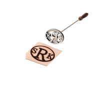 RYTTGOP Ferro da branding personalizzato per cerimonia di unità - Ferri da stiro con monogramma in legno con logo personalizzato, Ferro personalizzato per pelle, Strumenti di marca Western Ranch