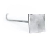 RYTTGOP Ferro da stiro quadrato Silhouette - Ferro da stiro per barbecue personalizzato fatto a mano, progetti di lavorazione del legno personalizzati, lascia il segno del tuo logo sul legno