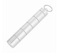 RYTTGOP Portachiavi per Pillole, Contenitore per Pillole per Borsa, Design Innovativo impilabile, Organizer per medicinali Impermeabile di Lunga Durata, per Viaggi e Avventure (6 Slot)