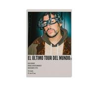 RYTWQRWE El Último Tour Del Mundo Bad Bunn Poster estetico da parete decorazione artistica da parete vintage su tela decorativa poster per soggiorno camera da letto (50 x 75 cm) senza cornice