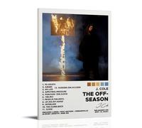 RYTWQRWE J. Cole - Poster con album The Off-Season su tela, decorazione artistica da parete, stile vintage, per soggiorno, camera da letto, 40 x 60 cm, con cornice