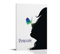 RYTWQRWE Penelope - Poster del film, decorazione artistica da parete in stile vintage, poster decorativo per soggiorno, camera da letto, 60 x 90 cm, con cornice