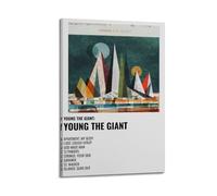 RYTWQRWE Poster decorativo da parete in stile vintage, motivo: Young The Giant, stampa artistica da parete, per soggiorno, camera da letto, 40 x 60 cm, con cornice