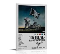 RYTWQRWE Poster di Don Toliver Hardstone Psycho, decorazione artistica da parete in stile vintage, decorazione artistica da parete, poster decorativo per soggiorno, camera da letto, 30 x 45 cm, con