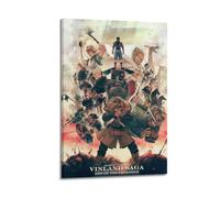 RYTWQRWE Vinland Saga 2019 (1) Poster estetico da parete, decorazione artistica da parete vintage, su tela, poster decorativo per soggiorno, camera da letto, 30 x 45 cm, stile cornice