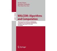 Ryuhei Uehara WALCOM: Algorithms and Computation (Tascabile)