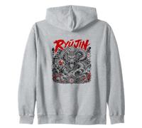 Ryujin Drago Dio del Mare Mitologia Giapponese Felpa con Cappuccio