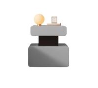 RYUQW3RE Comodino Comodino piccolo for camera da letto, credenza in pelle con doppio cassetto