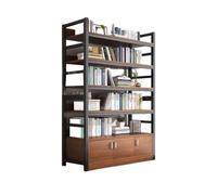 RYUQW3RE Libreria Scaffale for libri Scaffale for libreria da pavimento in acciaio-legno multistrato for la casa Armadio di stoccaggio Armadio di stoccaggio Scaffale for libreria Espositore(100cm)