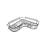 RYUQW3RE Mensole per doccia Scaffali portaoggetti in ferro for bagnoschiuma e vestiti sulla parete angolare del bagno(Black)